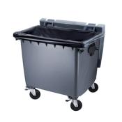 Housse Conteneur 750 litres Noir RENFORCE - épaisseur 35 µ - Carton de 50