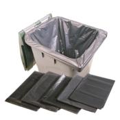 Housse Conteneur 330 litres Noir - épaisseur 30 µ - Carton de 100