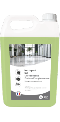 ASR Nettoyant Sol Désodorisant Pamplemousse - Carton 2 x 5 Litres