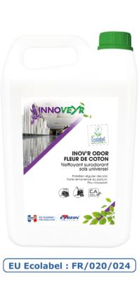 Nettoyant Sol Surodorant InnoVeyr INOV'R ODOR FleurCoton ECOLABEL Bidon 5 litres