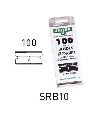 Lames CARBONE de grattoir vitres 4 cm (étui de 100)