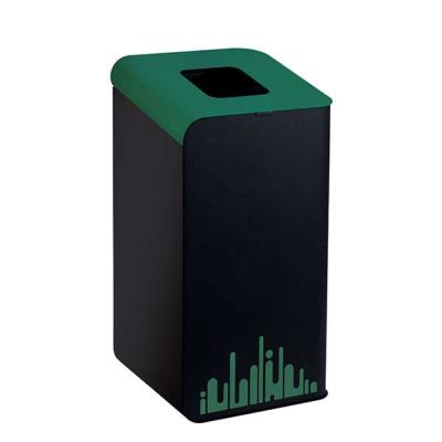 Poubelle Tri Sélectif RUBIK EVO 80 litres avec couvercle VERT