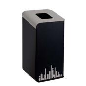 Poubelle Tri Slectif RUBIK EVO 80 litres avec couvercle GRIS