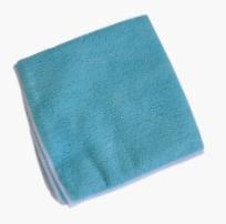 Lavette Microfibre qualité standard BLEU 38 x 38 cm 230 g/m² Saches 5 PC