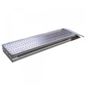 Rampe de chargement pliante en aluminium avec 2 poignées