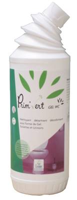 PRIM VERT GEL WC Sanitaires Détartrant cuvettes/urinoirs ECOLABEL 6 x 1 Kg