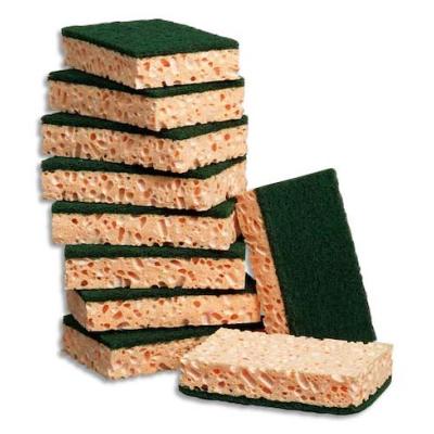 Tampon vert/Eponge végétale Grand modèle X 127 x 89 x 22 (10 PC)