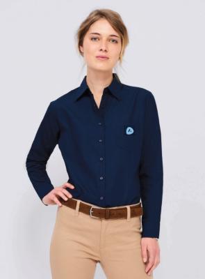 CHEMISIER Femme EXECUTIVE manches longues Taille M Bleu Marine