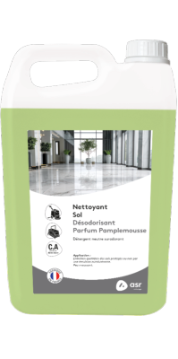 ASR Nettoyant Sol Désodorisant Pamplemousse - Carton 2 x 5 Litres