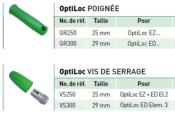 Vis de serrage OptiLoc pour perches 2 éléments