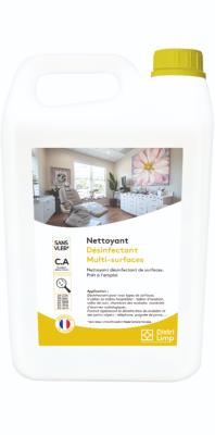 DISTRI LIMP Nettoyant Désinfectant Multi-Surfaces - Carton 2 x 5 Litres
