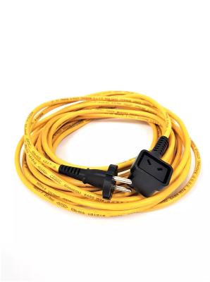 Cable d'alimentation jaune pour aspirateur Numatic NUPRO