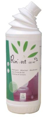 PRIM VERT GEL WC Sanitaires Détartrant cuvettes/urinoirs ECOLABEL 6 x 1 Kg