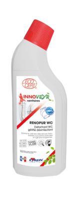GEL WC Sanitaires Détartrant InnoVeyr RENOPUR WC ECOCERT Flacon coudé de 750 ml