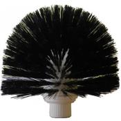 Tte de Loup boule noire crin avec douille  vis