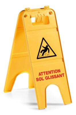 Panneau sols glissant