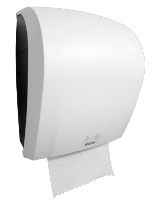 Distributeur de papier essuie-mains auto-découpant Katrin XL Blanc
