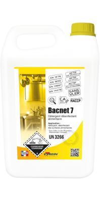 Détergent désinfectant alimentaire Eyrein BACNET 7 Bidon de 5 litres