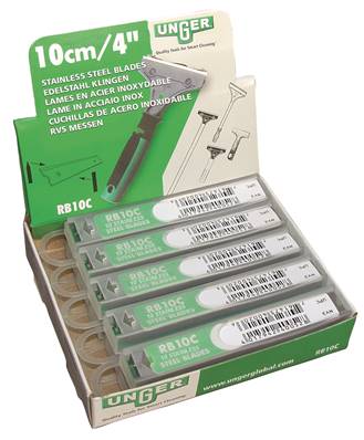Lames de grattoir surfaces 10 cm (étui de 10)