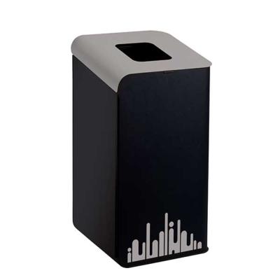 Poubelle Tri Sélectif RUBIK EVO 80 litres avec couvercle GRIS